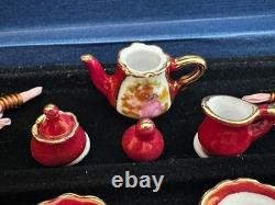 Dolls house miniature 112 porcelain dinner service by REUTTER PORCELAIN