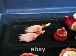 Dolls house miniature 112 porcelain dinner service by REUTTER PORCELAIN