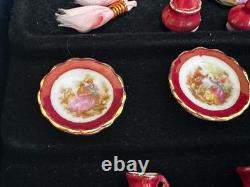 Dolls house miniature 112 porcelain dinner service by REUTTER PORCELAIN
