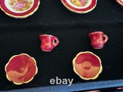 Dolls house miniature 112 porcelain dinner service by REUTTER PORCELAIN