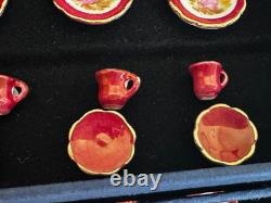 Dolls house miniature 112 porcelain dinner service by REUTTER PORCELAIN