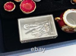 Dolls house miniature 112 porcelain dinner service by REUTTER PORCELAIN