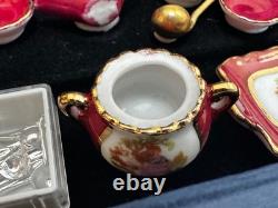 Dolls house miniature 112 porcelain dinner service by REUTTER PORCELAIN