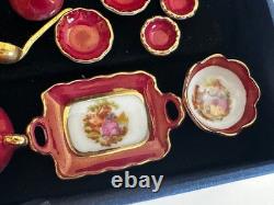 Dolls house miniature 112 porcelain dinner service by REUTTER PORCELAIN