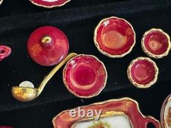 Dolls house miniature 112 porcelain dinner service by REUTTER PORCELAIN