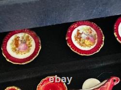 Dolls house miniature 112 porcelain dinner service by REUTTER PORCELAIN