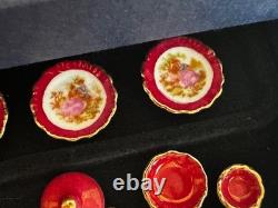 Dolls house miniature 112 porcelain dinner service by REUTTER PORCELAIN