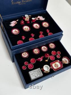 Dolls house miniature 112 porcelain dinner service by REUTTER PORCELAIN