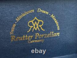 Dolls house miniature 112 porcelain dinner service by REUTTER PORCELAIN