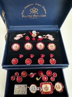 Dolls house miniature 112 porcelain dinner service by REUTTER PORCELAIN
