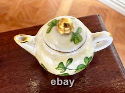 Dolls house miniature 112 porcelain teapots x 4 by RACHEL MUNDAY