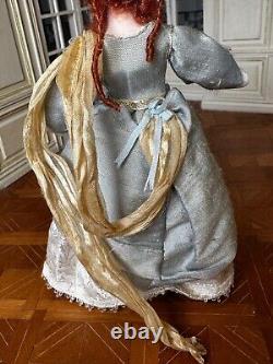 Dolls house miniature 112 pretty Stuart lady doll by JILL BENNETT