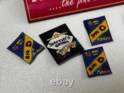 Dolls house miniature 112 pub / bar job lot beer glasses pumps crisps nuts