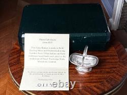 Dolls house miniature 112 silver 925 cake basket by ROYAL TUNBRIDGE WELLS MINS
