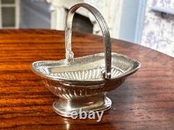Dolls house miniature 112 silver 925 cake basket by ROYAL TUNBRIDGE WELLS MINS
