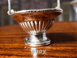 Dolls house miniature 112 silver 925 cake basket by ROYAL TUNBRIDGE WELLS MINS