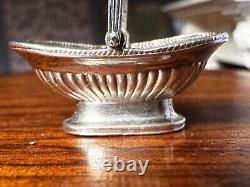 Dolls house miniature 112 silver 925 cake basket by ROYAL TUNBRIDGE WELLS MINS