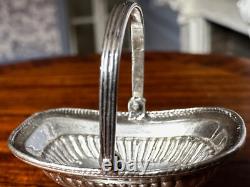 Dolls house miniature 112 silver 925 cake basket by ROYAL TUNBRIDGE WELLS MINS