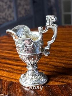 Dolls house miniature 112 silver 925 ewer by ROYAL TUNBRIDGE WELLS MINS