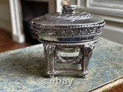 Dolls house miniature 112 silver 925 tea caddy by TUNBRIDGE WELLS MINIATURES