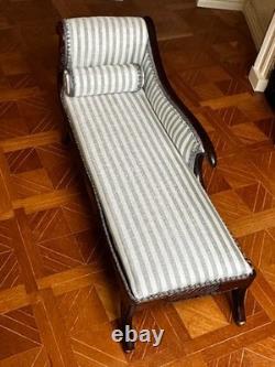 Dolls house miniature 112 vintage ARTISAN chaise longue by DAVID BOOTH