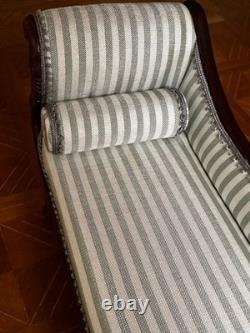 Dolls house miniature 112 vintage ARTISAN chaise longue by DAVID BOOTH