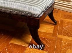 Dolls house miniature 112 vintage ARTISAN chaise longue by DAVID BOOTH