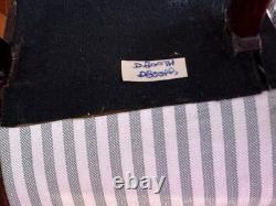 Dolls house miniature 112 vintage ARTISAN chaise longue by DAVID BOOTH