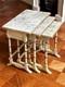 Dolls House Miniature 112 Vintage Artisan Nest Of Tables By Helen O'keefe