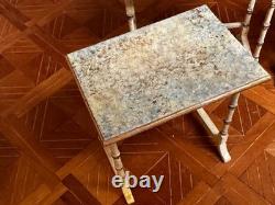 Dolls house miniature 112 vintage ARTISAN nest of tables by HELEN O'KEEFE