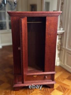 Dolls house miniature 112 vintage ARTISAN wardrobe by SIMPLY VICTORIAN