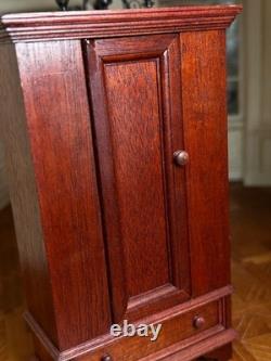 Dolls house miniature 112 vintage ARTISAN wardrobe by SIMPLY VICTORIAN