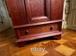 Dolls house miniature 112 vintage ARTISAN wardrobe by SIMPLY VICTORIAN