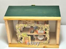 Dolls house miniature 148 ARTISAN rabbit warren diorama room box