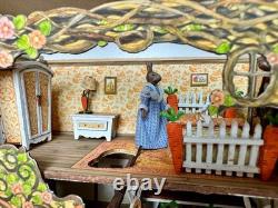 Dolls house miniature 148 ARTISAN rabbit warren diorama room box
