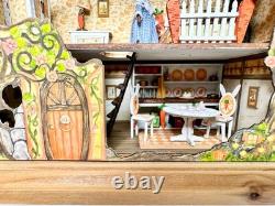 Dolls house miniature 148 ARTISAN rabbit warren diorama room box
