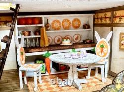 Dolls house miniature 148 ARTISAN rabbit warren diorama room box