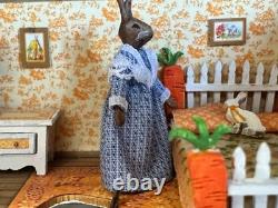 Dolls house miniature 148 ARTISAN rabbit warren diorama room box
