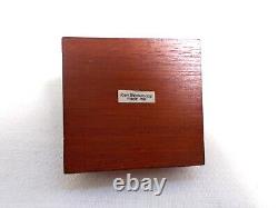 Dolls house miniature ARTISAN JOAN BLENKENSOPP SLOPED WRITING BOX WITH LEATHER