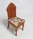 Dolls House Miniature Artisan Antique Austrian Petit Point Gothic Revival Chair