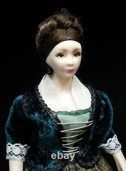 Dolls house miniature Artisan Doll 18th and 19th Century peasant lady doll