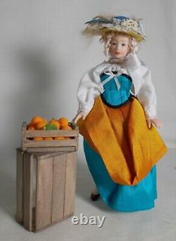 Dolls house miniature Artisan Doll Handmade Nell Gwyn in 17th century costume