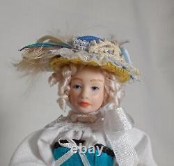 Dolls house miniature Artisan Doll Handmade Nell Gwyn in 17th century costume