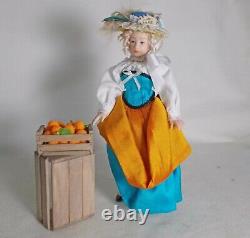 Dolls house miniature Artisan Doll Handmade Nell Gwyn in 17th century costume