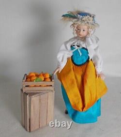 Dolls house miniature Artisan Doll Handmade Nell Gwyn in 17th century costume