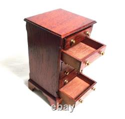 Dolls house miniature Artisan Escutcheon Specimen Chest