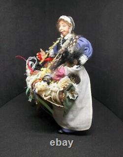 Dolls house miniature Artisan Handmade Pedlar Lady Doll