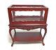 Dolls House Miniature Bespaq Top Quality Display / Trophy Case In Mahogany Red