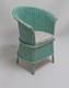 Dolls House Miniature Hand Woven Lloyd Loom Style Chair