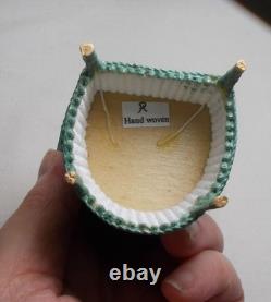 Dolls house miniature HAND WOVEN LLOYD LOOM STYLE CHAIR